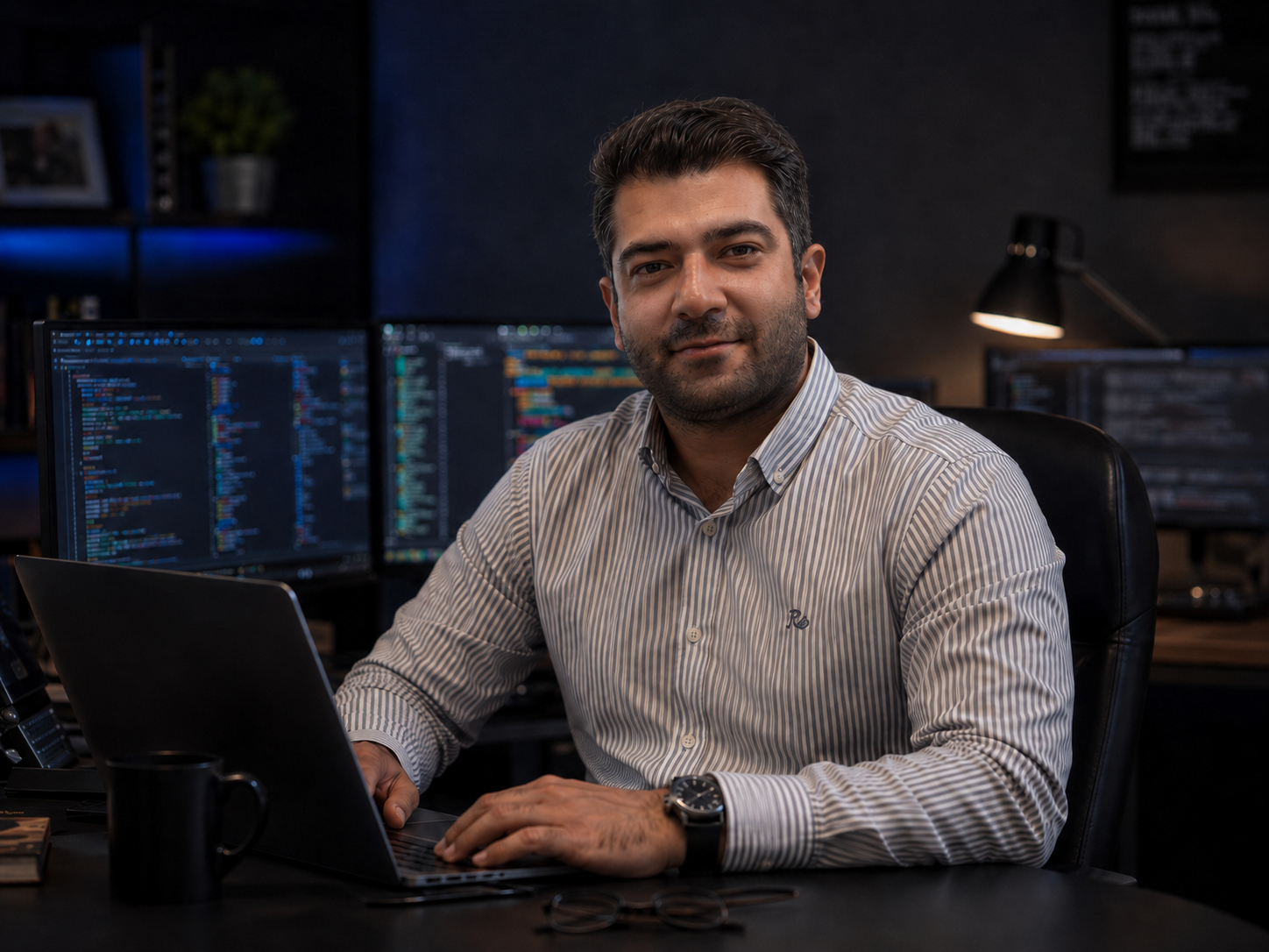 محمدرضا، توسعه‌دهنده ارشد نرم‌افزار در محیط کاری